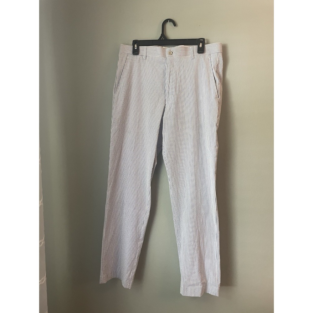 Britches by Samtex Men's Seersucker Striped Pants Sz 34x32